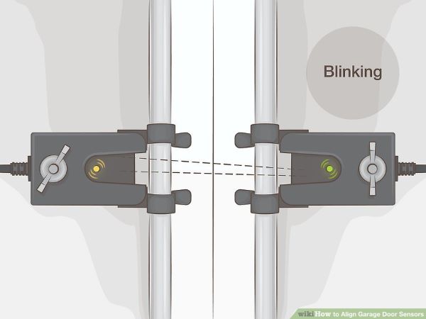 Garage Door Photo Eyes Troubleshooting, How To Align A Garage Door Sensor